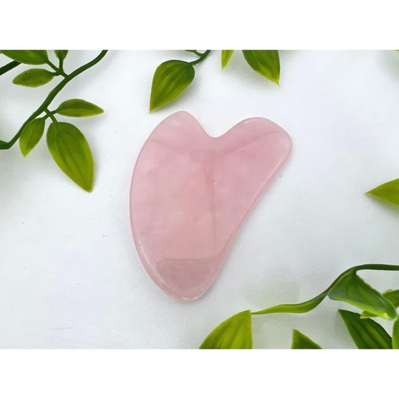 Rose Quartz Gua Sha - Rose Quartz Face Massager -High Quality Rose Quartz - Picture 4 of 10